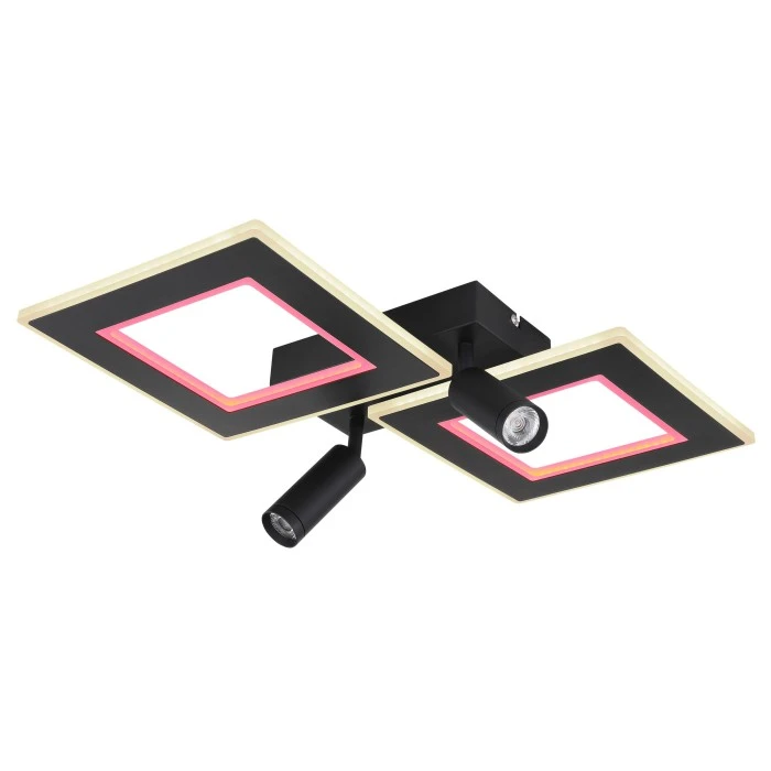 Globo MARIAN Deckenleuchte LED Schwarz, 1-flammig, Fernbedienung, Farbwechsler 12 Globo MARIAN Deckenleuchte LED Schwarz, 1-flammig, Fernbedienung, Farbwechsler – Bild 12