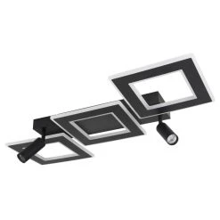 Globo MARIAN Deckenleuchte LED Schwarz, 1-flammig, Fernbedienung, Farbwechsler -LED Leuchten Verkäufe 2022 globo marian deckenleuchte 67302d2 2