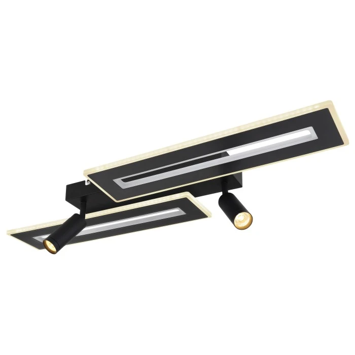 Globo MARIAN Deckenleuchte LED Schwarz, 1-flammig, Fernbedienung, Farbwechsler 2 Globo MARIAN Deckenleuchte LED Schwarz, 1-flammig, Fernbedienung, Farbwechsler – Bild 2