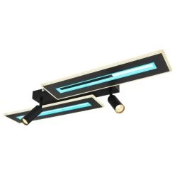 Globo MARIAN Deckenleuchte LED Schwarz, 1-flammig, Fernbedienung, Farbwechsler 27 Globo MARIAN Deckenleuchte LED Schwarz, 1-flammig, Fernbedienung, Farbwechsler -LED Leuchten Verkäufe 2022 globo marian deckenleuchte 67303d 10