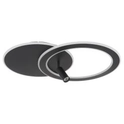 Globo MARIAN Deckenleuchte LED Schwarz, 1-flammig, Fernbedienung, Farbwechsler -LED Leuchten Verkäufe 2022 globo marian deckenleuchte 67304d1 2