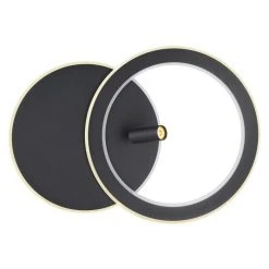 Globo MARIAN Deckenleuchte LED Schwarz, 1-flammig, Fernbedienung, Farbwechsler -LED Leuchten Verkäufe 2022 globo marian deckenleuchte 67304d1 3