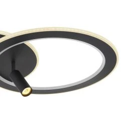 Globo MARIAN Deckenleuchte LED Schwarz, 1-flammig, Fernbedienung, Farbwechsler -LED Leuchten Verkäufe 2022 globo marian deckenleuchte 67304d1 4