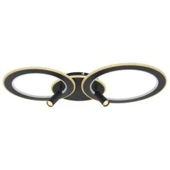 Globo MARIAN Deckenleuchte LED Schwarz, 1-flammig, Fernbedienung, Farbwechsler -LED Leuchten Verkäufe 2022 globo marian deckenleuchte 67304d2 14