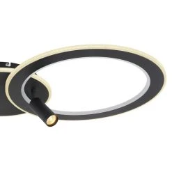 Globo MARIAN Deckenleuchte LED Schwarz, 1-flammig, Fernbedienung, Farbwechsler -LED Leuchten Verkäufe 2022 globo marian deckenleuchte 67304d2 4