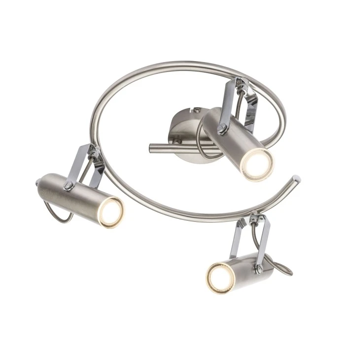 Globo MIRRI LED Deckenleuchte Nickel-Matt, 3-flammig 1 Globo MIRRI LED Deckenleuchte Nickel-Matt, 3-flammig