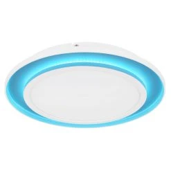 Globo MURPHY Deckenleuchte LED Weiß, 1-flammig, Fernbedienung, Farbwechsler -LED Leuchten Verkäufe 2022 globo murphy deckenleuchte 48130d 9