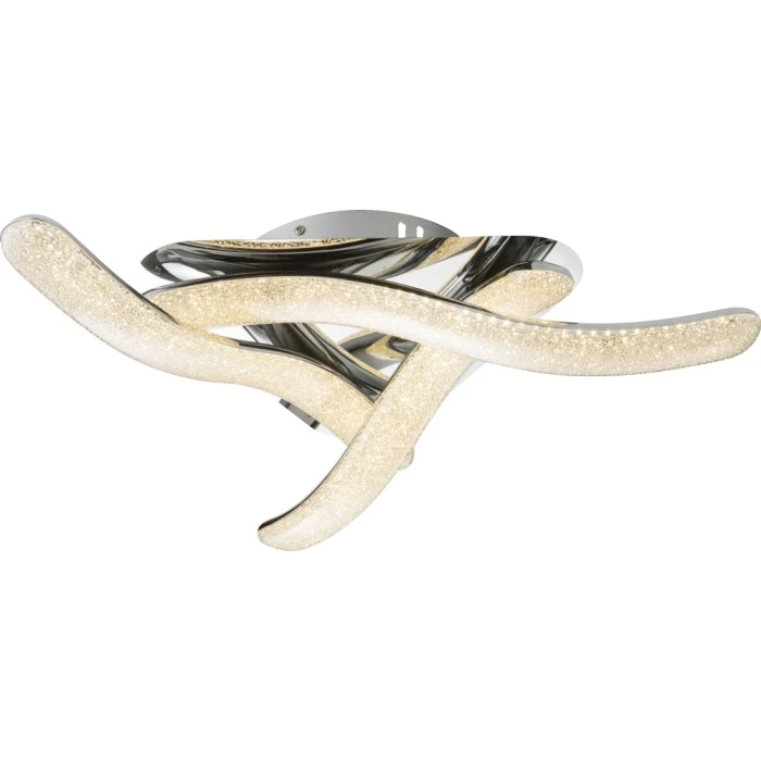 Globo NABRO Deckenleuchte LED Chrom, 1-flammig 1 Globo NABRO Deckenleuchte LED Chrom, 1-flammig