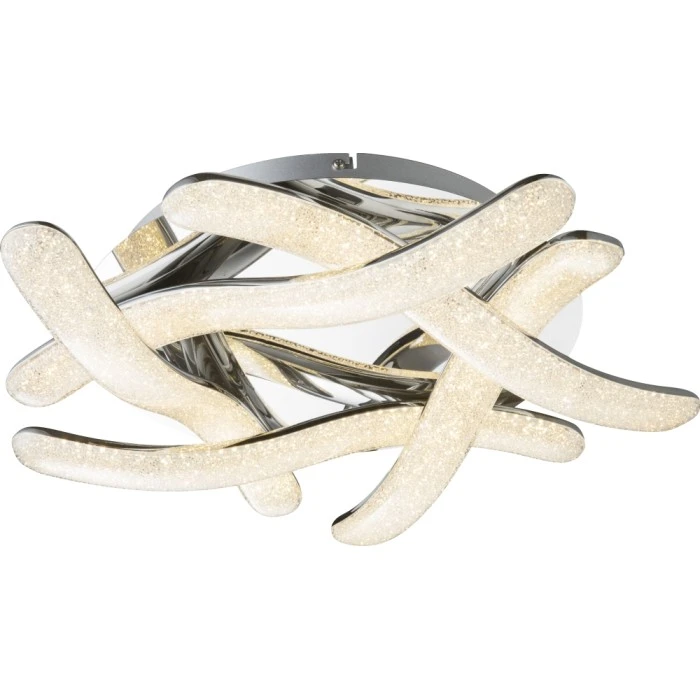 Globo NABRO Deckenleuchte LED Chrom, 1-flammig 1 Globo NABRO Deckenleuchte LED Chrom, 1-flammig