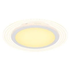 Globo NATHALIE Deckenleuchte LED Wei&szlig;, 1-flammig, Fernbedienung, Farbwechsler -LED Leuchten Verkäufe 2022 globo nathalie deckenleuchte 48128 35 5