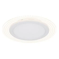 Globo NATHALIE Deckenleuchte LED Wei&szlig;, 1-flammig, Fernbedienung, Farbwechsler -LED Leuchten Verkäufe 2022 globo nathalie deckenleuchte 48128 35 8