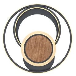 Globo NIRRA Deckenleuchte LED Schwarz, Holz dunkel, 1-flammig 6 Globo NIRRA Deckenleuchte LED Schwarz, Holz dunkel, 1-flammig -LED Leuchten Verkäufe 2022 globo nirra deckenleuchte 67256 45 2