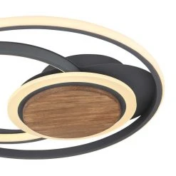 Globo NIRRA Deckenleuchte LED Schwarz, Holz dunkel, 1-flammig 7 Globo NIRRA Deckenleuchte LED Schwarz, Holz dunkel, 1-flammig -LED Leuchten Verkäufe 2022 globo nirra deckenleuchte 67256 45 3