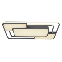 Globo NIRRA Deckenleuchte LED Schwarz, 1-flammig, Fernbedienung -LED Leuchten Verkäufe 2022 globo nirra deckenleuchte 67259 60 3