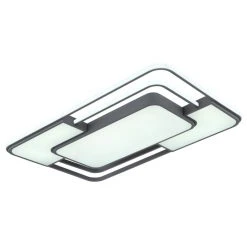 Globo NIRRA Deckenleuchte LED Schwarz, 1-flammig, Fernbedienung -LED Leuchten Verkäufe 2022 globo nirra deckenleuchte 67259 60 6