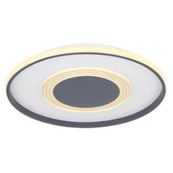 Globo NORA Deckenpanel LED Anthrazit, 1-flammig, Fernbedienung -LED Leuchten Verkäufe 2022 globo nora deckenpanel 48446 40 5