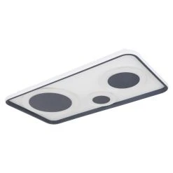 Globo NORA Deckenpanel LED Schwarz, 1-flammig, Fernbedienung -LED Leuchten Verkäufe 2022 globo nora deckenpanel 48446 55 3