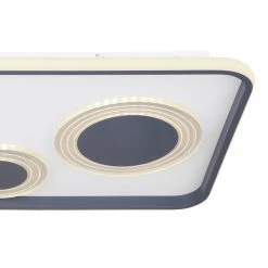 Globo NORA Deckenpanel LED Schwarz, 1-flammig, Fernbedienung -LED Leuchten Verkäufe 2022 globo nora deckenpanel 48446 55 5