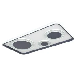 Globo NORA Deckenpanel LED Schwarz, 1-flammig, Fernbedienung -LED Leuchten Verkäufe 2022 globo nora deckenpanel 48446 55 7