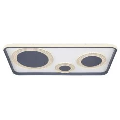 Globo NORA Deckenpanel LED Schwarz, 1-flammig, Fernbedienung -LED Leuchten Verkäufe 2022 globo nora deckenpanel 48446 55 9