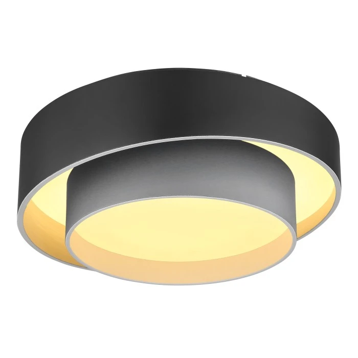 Globo NORBERT Deckenleuchte LED Schwarz, 1-flammig, Fernbedienung 4 Globo NORBERT Deckenleuchte LED Schwarz, 1-flammig, Fernbedienung – Bild 4