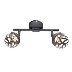 Globo OHIO Deckenstrahler LED Grau, 2-flammig