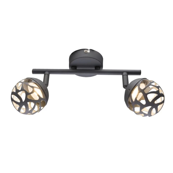 Globo OHIO Deckenstrahler LED Grau, 2-flammig 1 Globo OHIO Deckenstrahler LED Grau, 2-flammig