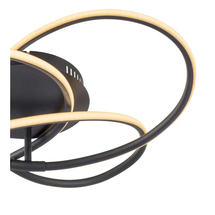 Globo PANDA Deckenleuchte LED Schwarz, 1-flammig 5 Globo PANDA Deckenleuchte LED Schwarz, 1-flammig – Bild 5