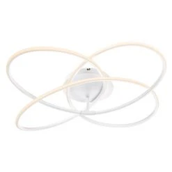 Globo PANDA Deckenleuchte LED Weiß, 1-flammig, Fernbedienung