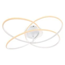 Globo PANDA Deckenleuchte LED Wei&szlig;, 1-flammig, Fernbedienung -LED Leuchten Verkäufe 2022 globo panda deckenleuchte 67201w 60 5