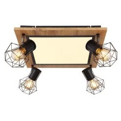 Globo PRISKA Deckenleuchte Schwarz, Weiß, Holzoptik, 5-flammig 9 Globo PRISKA Deckenleuchte Schwarz, Weiß, Holzoptik, 5-flammig -LED Leuchten Verkäufe 2022 globo priska deckenleuchte 54017d4 2