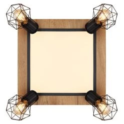 Globo PRISKA Deckenleuchte Schwarz, Weiß, Holzoptik, 5-flammig 10 Globo PRISKA Deckenleuchte Schwarz, Weiß, Holzoptik, 5-flammig -LED Leuchten Verkäufe 2022 globo priska deckenleuchte 54017d4 3