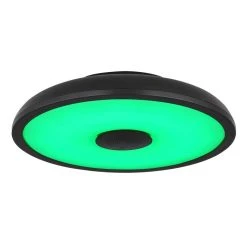 Globo RAFFY Deckenleuchte LED Schwarz, Weiß, 1-flammig, Fernbedienung, Farbwechsler -LED Leuchten Verkäufe 2022 globo raffy deckenleuchte 41366b 3