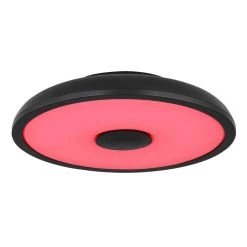 Globo RAFFY Deckenleuchte LED Schwarz, Weiß, 1-flammig, Fernbedienung, Farbwechsler -LED Leuchten Verkäufe 2022 globo raffy deckenleuchte 41366b 4