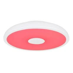 Globo RAFFY Deckenleuchte LED Schwarz, Wei&szlig;, 1-flammig, Fernbedienung, Farbwechsler -LED Leuchten Verkäufe 2022 globo raffy deckenleuchte 41366w 4