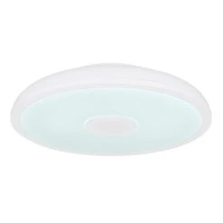 Globo RAFFY Deckenleuchte LED Schwarz, Wei&szlig;, 1-flammig, Fernbedienung, Farbwechsler -LED Leuchten Verkäufe 2022 globo raffy deckenleuchte 41366w 5