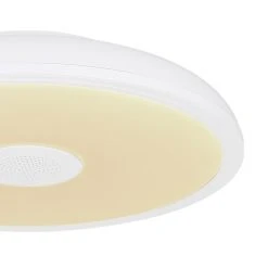 Globo RAFFY Deckenleuchte LED Schwarz, Wei&szlig;, 1-flammig, Fernbedienung, Farbwechsler -LED Leuchten Verkäufe 2022 globo raffy deckenleuchte 41366w 6