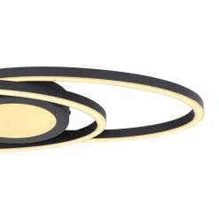 Globo REGGY Deckenleuchte LED Schwarz, 1-flammig -LED Leuchten Verkäufe 2022 globo reggy deckenleuchte 67239 24b 4