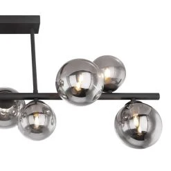 Globo RIHA Deckenleuchte LED Schwarz, 9-flammig 7 Globo RIHA Deckenleuchte LED Schwarz, 9-flammig -LED Leuchten Verkäufe 2022 globo riha deckenleuchte 56133 9d 3