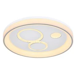 Globo ROBA Deckenleuchte LED Weiß, 1-flammig, Fernbedienung 12 Globo ROBA Deckenleuchte LED Weiß, 1-flammig, Fernbedienung -LED Leuchten Verkäufe 2022 globo roba deckenleuchte 48423 36 4