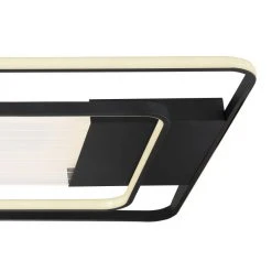 Globo RONDA Deckenpanel LED Schwarz, 1-flammig, Fernbedienung -LED Leuchten Verkäufe 2022 globo ronda deckenpanel 48021 75 12