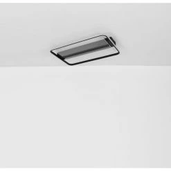 Globo RONDA Deckenpanel LED Schwarz, 1-flammig, Fernbedienung -LED Leuchten Verkäufe 2022 globo ronda deckenpanel 48021 75 3