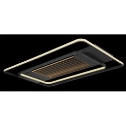 Globo RONDA Deckenpanel LED Schwarz, 1-flammig, Fernbedienung -LED Leuchten Verkäufe 2022 globo ronda deckenpanel 48021 75 5