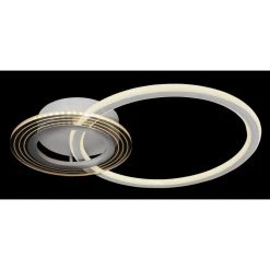 Globo RONDA Deckenpanel LED Schwarz, 1-flammig, Fernbedienung -LED Leuchten Verkäufe 2022 globo ronda deckenpanel 48023 50 3