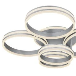 Globo RUBIO Deckenleuchte LED Grau, 1-flammig, Fernbedienung 11 Globo RUBIO Deckenleuchte LED Grau, 1-flammig, Fernbedienung -LED Leuchten Verkäufe 2022 globo rubio deckenleuchte 67260 120 3