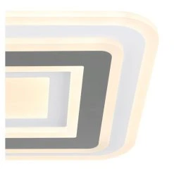 Globo SABATINO Deckenleuchte LED Weiß, 1-flammig, Fernbedienung -LED Leuchten Verkäufe 2022 globo sabatino deckenleuchte 48011 36q 5