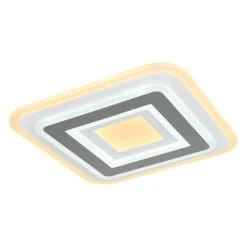 Globo SABATINO Deckenleuchte LED Weiß, 1-flammig, Fernbedienung -LED Leuchten Verkäufe 2022 globo sabatino deckenleuchte 48011 36q 6