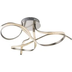 Globo SALADO Deckenleuchte LED Nickel-Matt, 1-flammig