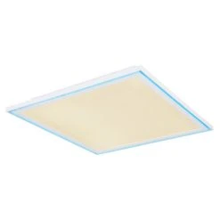 Globo SAMU Deckenpanel LED Weiß, 1-flammig, Fernbedienung, Farbwechsler -LED Leuchten Verkäufe 2022 globo samu deckenpanel 48123d2 12