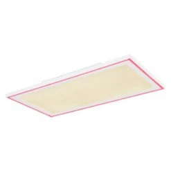 Globo SAMU Deckenpanel LED Weiß, 1-flammig, Fernbedienung, Farbwechsler -LED Leuchten Verkäufe 2022 globo samu deckenpanel 48123d4 10